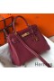 Hermes Kelly 25cm Retourne Bag In Bordeaux Clemence Leather