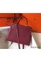 Hermes Kelly 25cm Retourne Bag In Bordeaux Clemence Leather