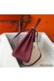 Hermes Kelly 25cm Retourne Bag In Bordeaux Clemence Leather