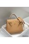 Hermes Kelly 25cm Retourne Bag In Chai Clemence Leather GHW