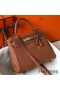 Hermes Kelly 25cm Retourne Bag In Gold Clemence Leather
