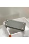 Hermes Kelly 25cm Retourne Bag In Gris Meyer Clemence Leather