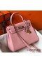 Hermes Kelly 25cm Retourne Bag In Pink Clemence Leather