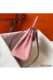 Hermes Kelly 25cm Retourne Bag In Pink Clemence Leather