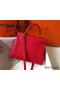 Hermes Kelly 25cm Retourne Bag In Red Clemence Leather
