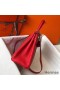 Hermes Kelly 25cm Retourne Bag In Red Clemence Leather