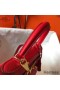 Hermes Kelly 25cm Retourne Bag In Red Clemence Leather