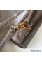 Hermes Kelly 25cm Retourne Bag In Taupe Clemence Leather