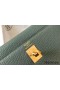 Hermes Kelly 25cm Retourne Bag In Vert Amande Clemence Leather