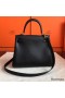 Hermes Kelly 25cm Retourne Handmade Bag In Black Swift Leather