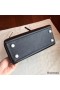 Hermes Kelly 25cm Retourne Handmade Bag In Black Swift Leather
