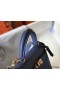 Hermes Kelly 25cm Sellier Bag In Agate Blue Epsom Leather