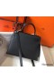 Hermes Kelly 25cm Sellier Bag In Black Epsom Leather