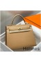 Hermes Kelly 25cm Sellier Bag In Chai Epsom Leather GHW