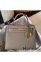 Hermes Kelly 25cm Sellier Bag In Gris Asphalt Epsom Leather