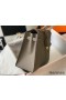 Hermes Kelly 25cm Sellier Bag In Gris Asphalt Epsom Leather