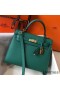 Hermes Kelly 25cm Sellier Bag In Malachite Epsom Leather