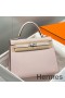 Hermes Kelly 25cm Sellier Bag In Mauve Pale Epsom Leather