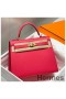 Hermes Kelly 25cm Sellier Bag In Rose Extreme Epsom Leather