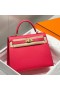 Hermes Kelly 25cm Sellier Bag In Rose Extreme Epsom Leather