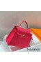 Hermes Kelly 25cm Sellier Bag In Rose Extreme Epsom Leather