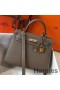 Hermes Kelly 25cm Sellier Bag In Taupe Epsom Leather