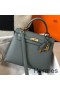 Hermes Kelly 25cm Sellier Bag In Vert Amande Epsom Leather