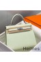 Hermes Kelly 25cm Sellier Bag In Vert Fizz Epsom Leather