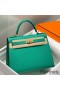 Hermes Kelly 25cm Sellier Bag In Vert Jade Epsom Leather