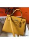 Hermes Kelly 25cm Sellier Bag In Yellow Epsom Leather