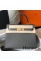 Hermes Kelly 28cm Bag In Ardoise Epsom Leather GHW