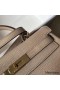 Hermes Kelly 28cm Bag In Argile Clemence Leather GHW