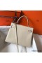 Hermes Kelly 28cm Bag In Beton Clemence Leather GHW