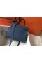Hermes Kelly 28cm Bag In Blue Agate Clemence Leather GHW