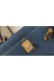 Hermes Kelly 28cm Bag In Blue Agate Clemence Leather GHW