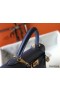 Hermes Kelly 28cm Bag In Blue Agate Epsom Leather GHW