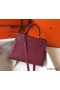 Hermes Kelly 28cm Bag In Bordeaxu Clemence Leather GHW