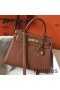 Hermes Kelly 28cm Bag In Gold Clemence Leather GHW