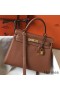 Hermes Kelly 28cm Bag In Gold Clemence Leather GHW