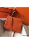 Hermes Kelly 28cm Bag In Orange Clemence Leather GHW