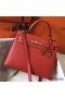Hermes Kelly 28cm Bag In Red Epsom Leather GHW