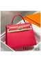 Hermes Kelly 28cm Bag In Rose Extreme Epsom Leather GHW
