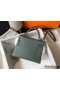Hermes Kelly 28cm Bag In Vert Amande Clemence Leather GHW