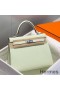 Hermes Kelly 28cm Bag In Vert Fizz Epsom Leather PHW