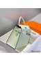 Hermes Kelly 28cm Bag In Vert Fizz Epsom Leather PHW