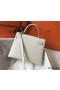 Hermes Kelly 28cm Bag In White Epsom Leather GHW