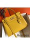 Hermes Kelly 28cm Bag In Yellow Clemence Leather GHW