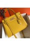 Hermes Kelly 28cm Bag In Yellow Clemence Leather GHW