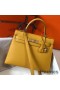 Hermes Kelly 28cm Bag In Yellow Epsom Leather GHW