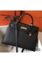 Hermes Kelly 32cm Bag In Black Epsom Leather GHW